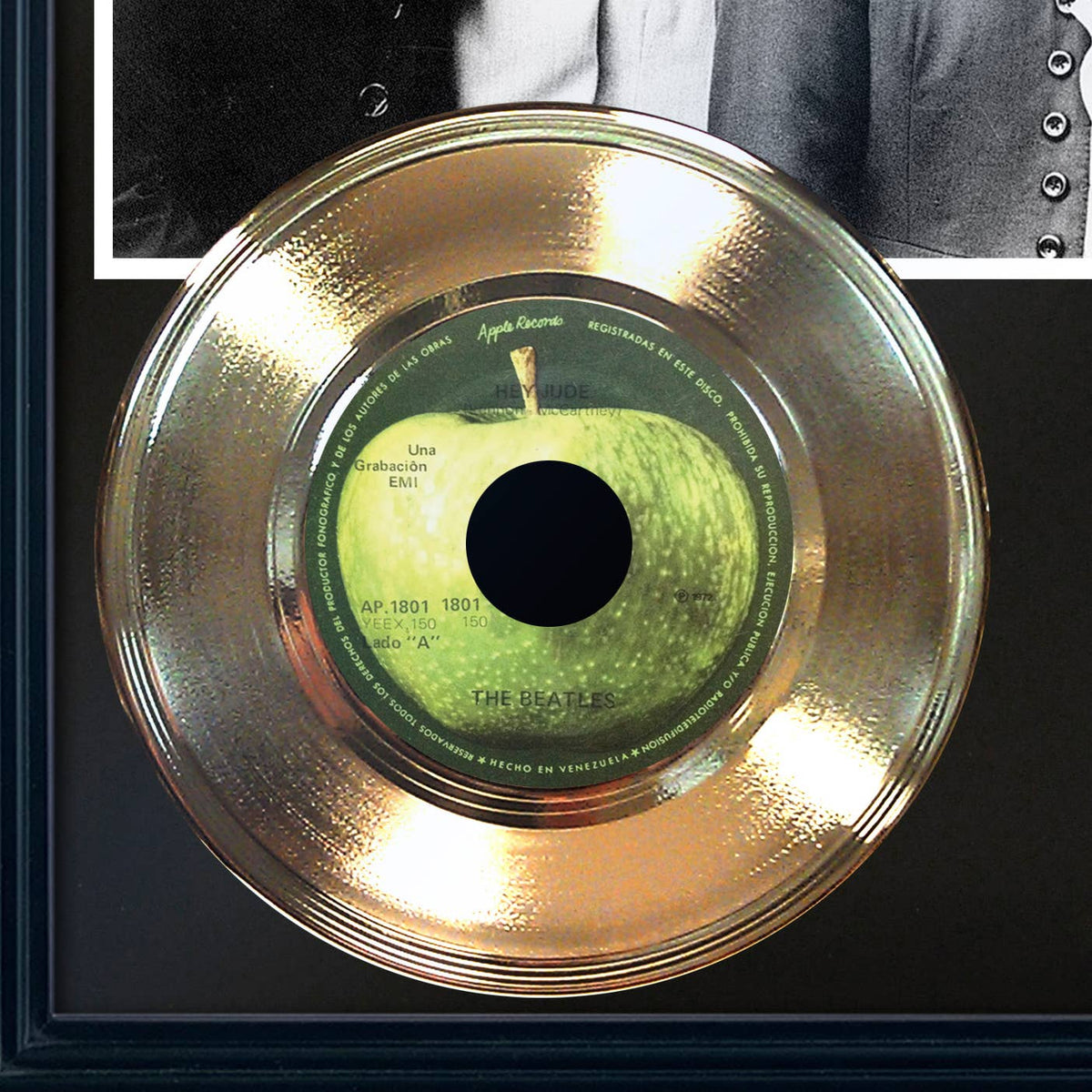Gold Record Outlet - Beatles "Hey Jude" Framed Record Display