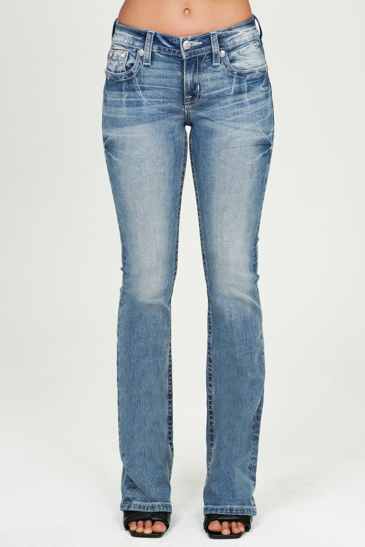 Miss Me-32” Mid-Rise Bootcut Jeans