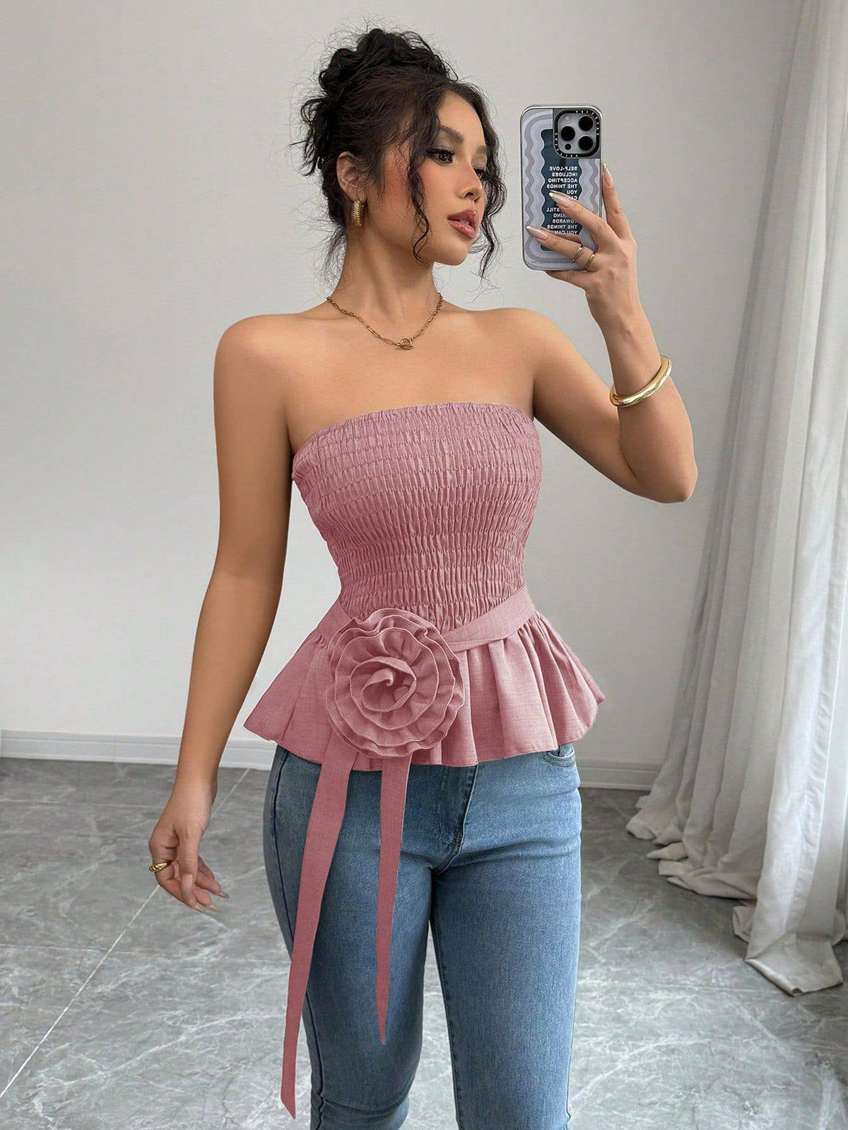 Hope & Sunshine - Solid Color Strapless Tube Top