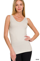42POPS - ",,,..._ 2 Way V-neck/Scoop neck Seamless Tank
