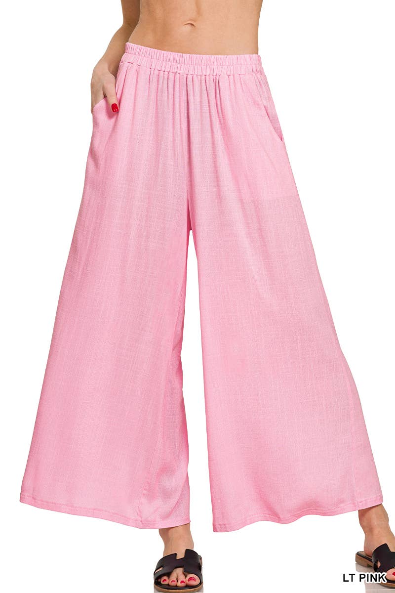 42POPS - '.....Woven Elastic Band Pants With Pocket