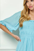 Winslow Collection - SWEET SQUARE NECK FLUTTER DRESS