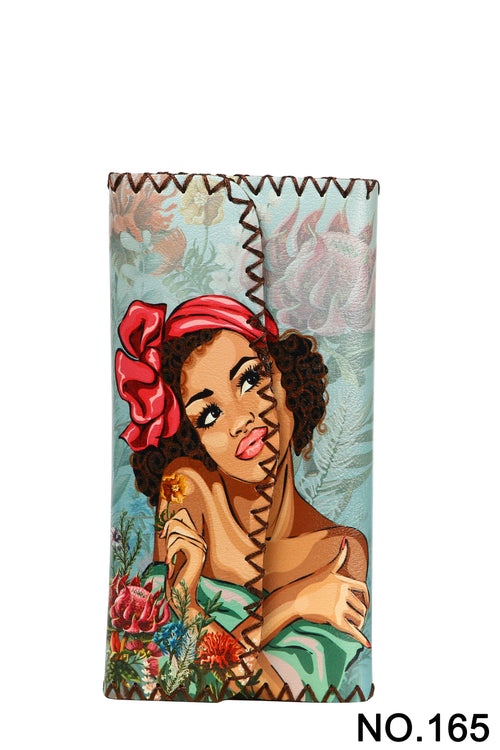 Ole - Art Girl Printed Wallet HB0582 - NO.165
