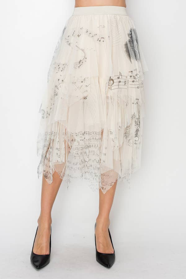 Origami Apparel ~  Lace and Crochet inspired - OLS-4546BG MS