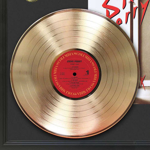 Gold Record Outlet - Steve Perry - Street Talk Gold Framed Gold LP Display