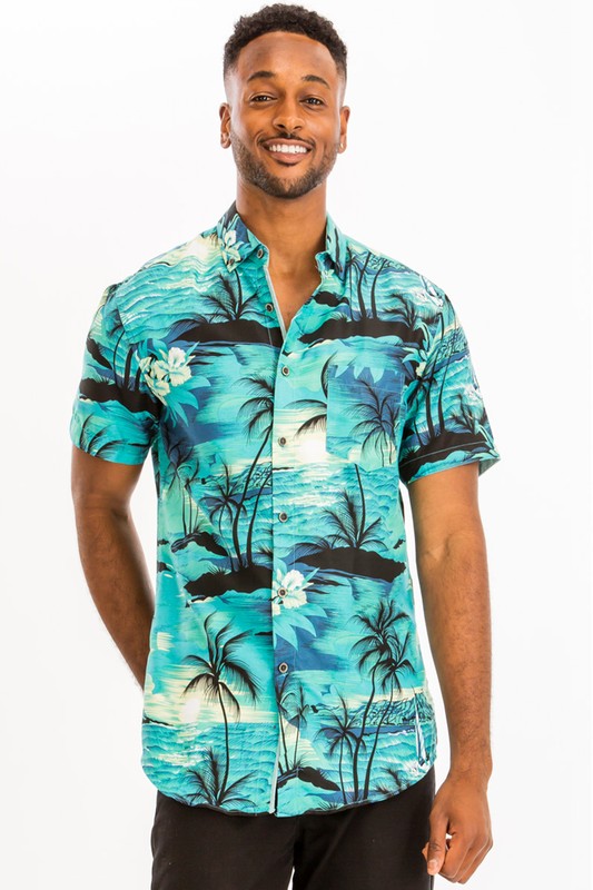 Men's Print Hawaiian Shirt