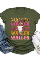 Wallen graphic short-sleeve T-shirt with printed lettering
