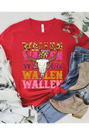 Wallen graphic short-sleeve T-shirt with printed lettering