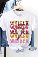 Wallen graphic short-sleeve T-shirt with printed lettering