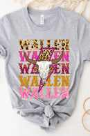 Wallen graphic short-sleeve T-shirt with printed lettering