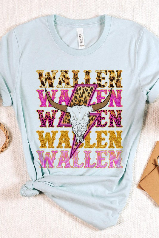 Wallen graphic short-sleeve T-shirt with printed lettering