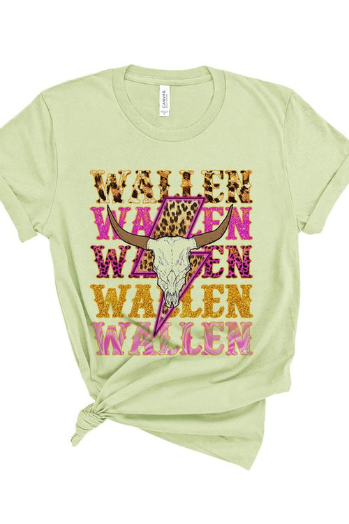 Wallen graphic short-sleeve T-shirt with printed lettering