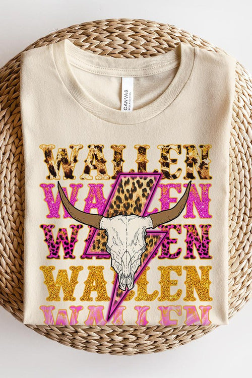 Wallen graphic short-sleeve T-shirt with printed lettering