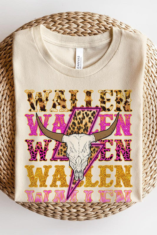 Wallen graphic short-sleeve T-shirt with printed lettering
