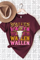 Wallen graphic short-sleeve T-shirt with printed lettering