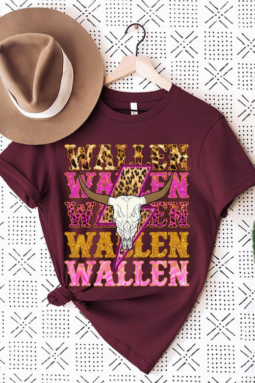 Wallen graphic short-sleeve T-shirt with printed lettering