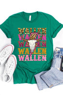 Wallen graphic short-sleeve T-shirt with printed lettering