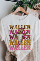 Wallen graphic short-sleeve T-shirt with printed lettering