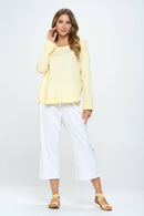Focus Fashion - Relaxed Long Sleeve T-Shirt Supima Cotton -SC142