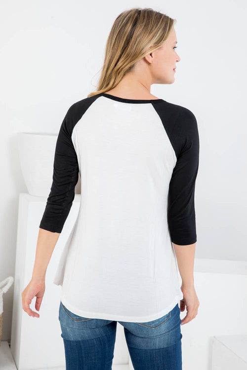 LA Soul - Crystal Cat Print Raglan Shirt