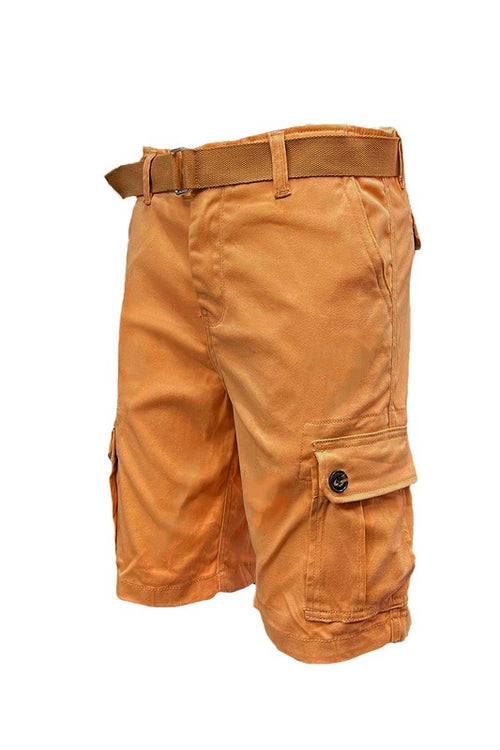 Men's Classic Cargo Shorts Perfect for Special Outings or Everyday Wear Weiv Mens Belted Cargo Shorts with Belt