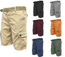 Men's Classic Cargo Shorts Perfect for Special Outings or Everyday Wear Weiv Mens Belted Cargo Shorts with Belt