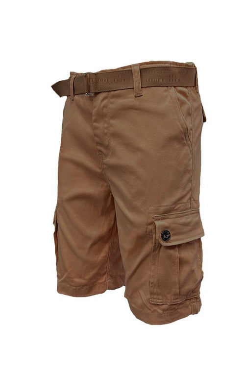 Men's Classic Cargo Shorts Perfect for Special Outings or Everyday Wear Weiv Mens Belted Cargo Shorts with Belt