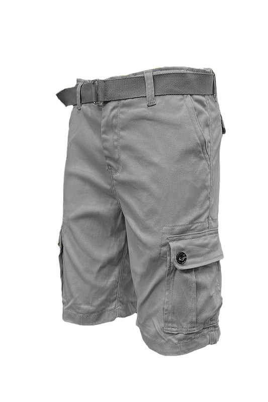 Men's Classic Cargo Shorts Perfect for Special Outings or Everyday Wear Weiv Mens Belted Cargo Shorts with Belt