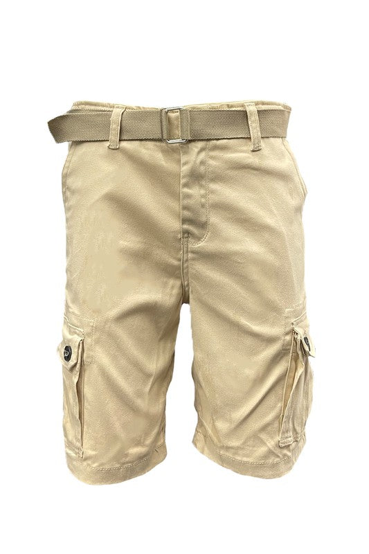 Men's Classic Cargo Shorts Perfect for Special Outings or Everyday Wear Weiv Mens Belted Cargo Shorts with Belt