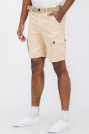 Men's Classic Cargo Shorts Perfect for Special Outings or Everyday Wear Weiv Mens Belted Cargo Shorts with Belt