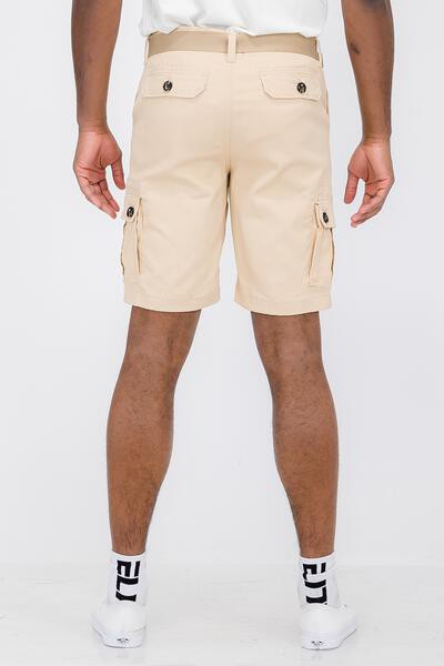 Men's Classic Cargo Shorts Perfect for Special Outings or Everyday Wear Weiv Mens Belted Cargo Shorts with Belt
