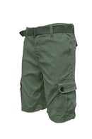 Men's Classic Cargo Shorts Perfect for Special Outings or Everyday Wear Weiv Mens Belted Cargo Shorts with Belt