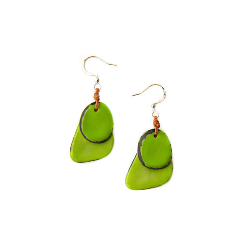 Organic Tagua Jewelry - Fiesta Earrings
