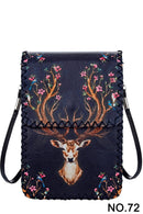 Ole - Deer Printed Crossbody HB0580 - NO.72BK