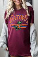 Florida Gators graphic short-sleeve T-shirt with printed lettering, shown worn by a model