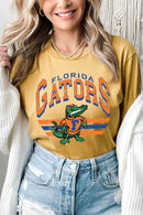 Florida Gators graphic short-sleeve T-shirt with printed lettering, shown worn by a model