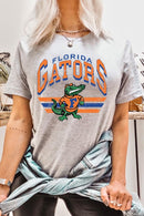 Florida Gators graphic short-sleeve T-shirt with printed lettering, shown worn by a model