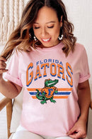 Florida Gators graphic short-sleeve T-shirt with printed lettering, shown worn by a model