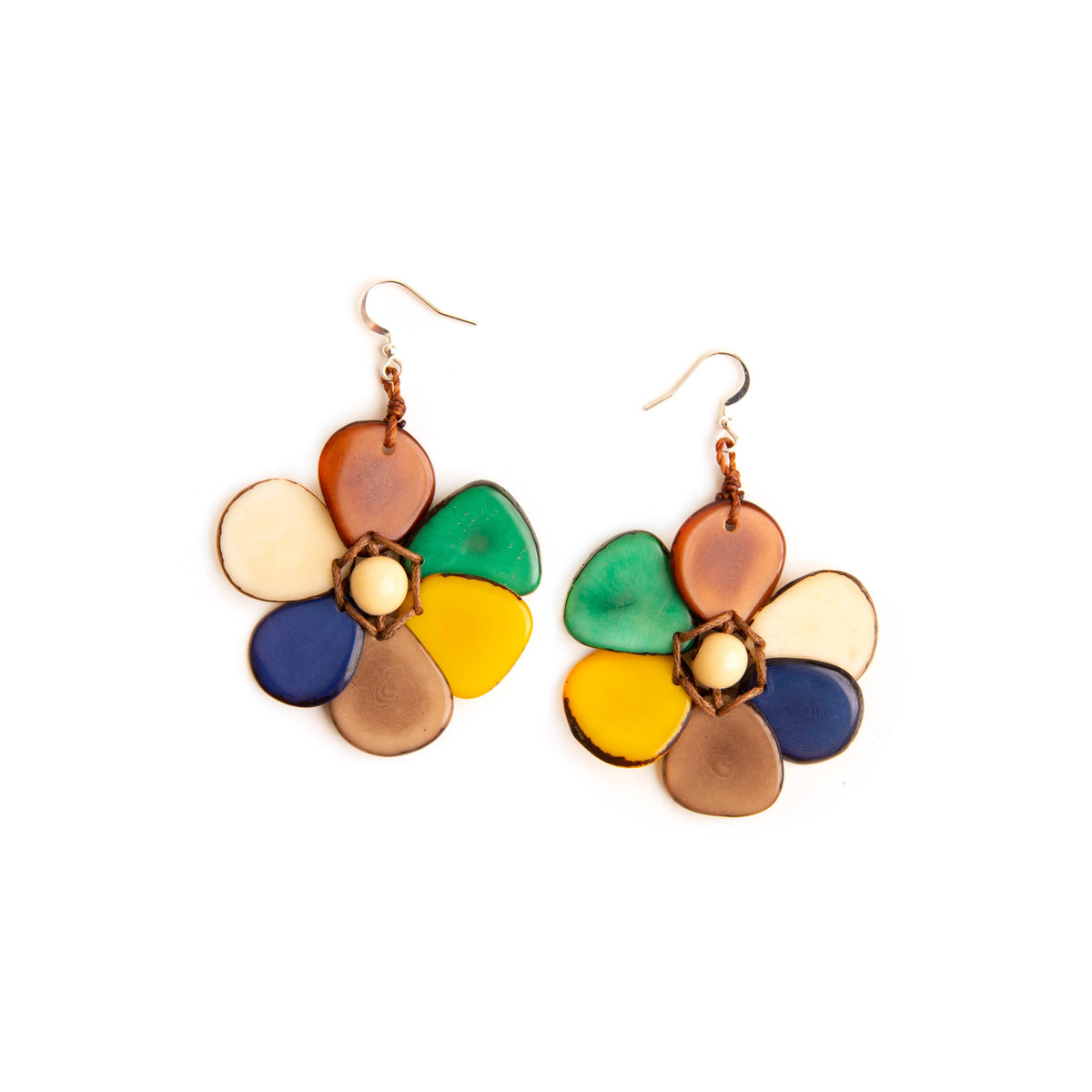 Organic Tagua Jewelry - Rosalia Earrings