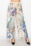 Origami Apparel ~ Lace and Crochet inspired - OLS-4703BG-BIRD FLORAL