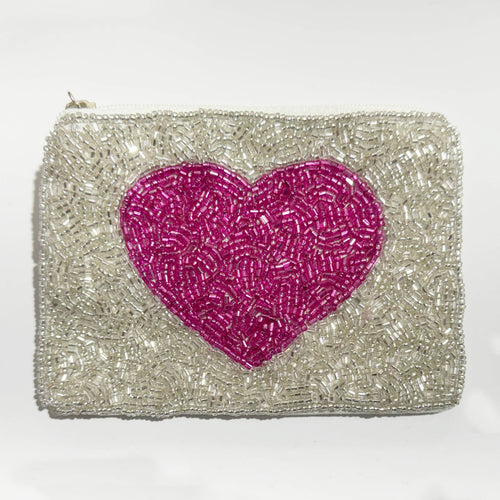 Ole - Heart Beaded Mani Coin Purse