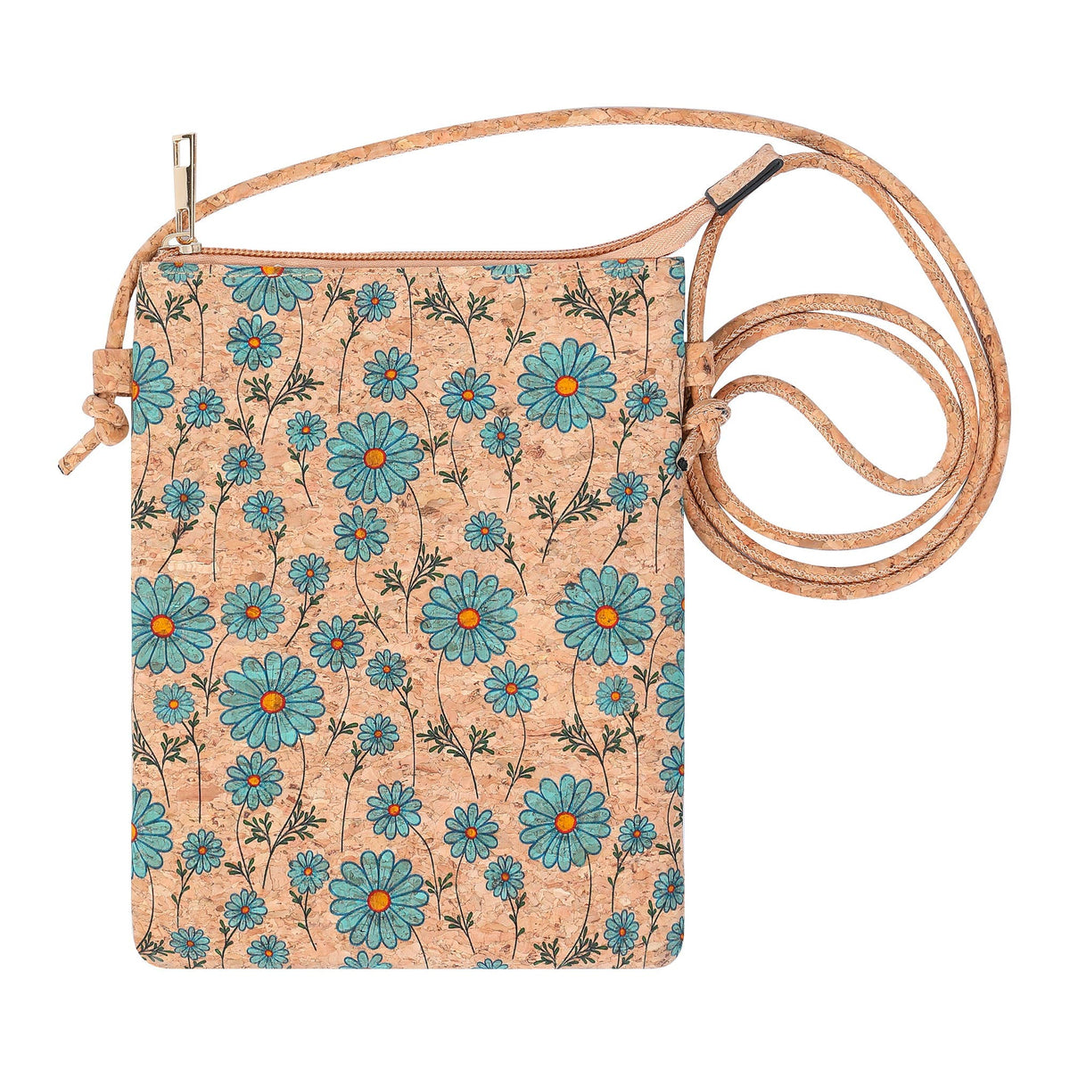 Shine Mark Accessories - Corkwood Cellphone Bag - Daisy Flower