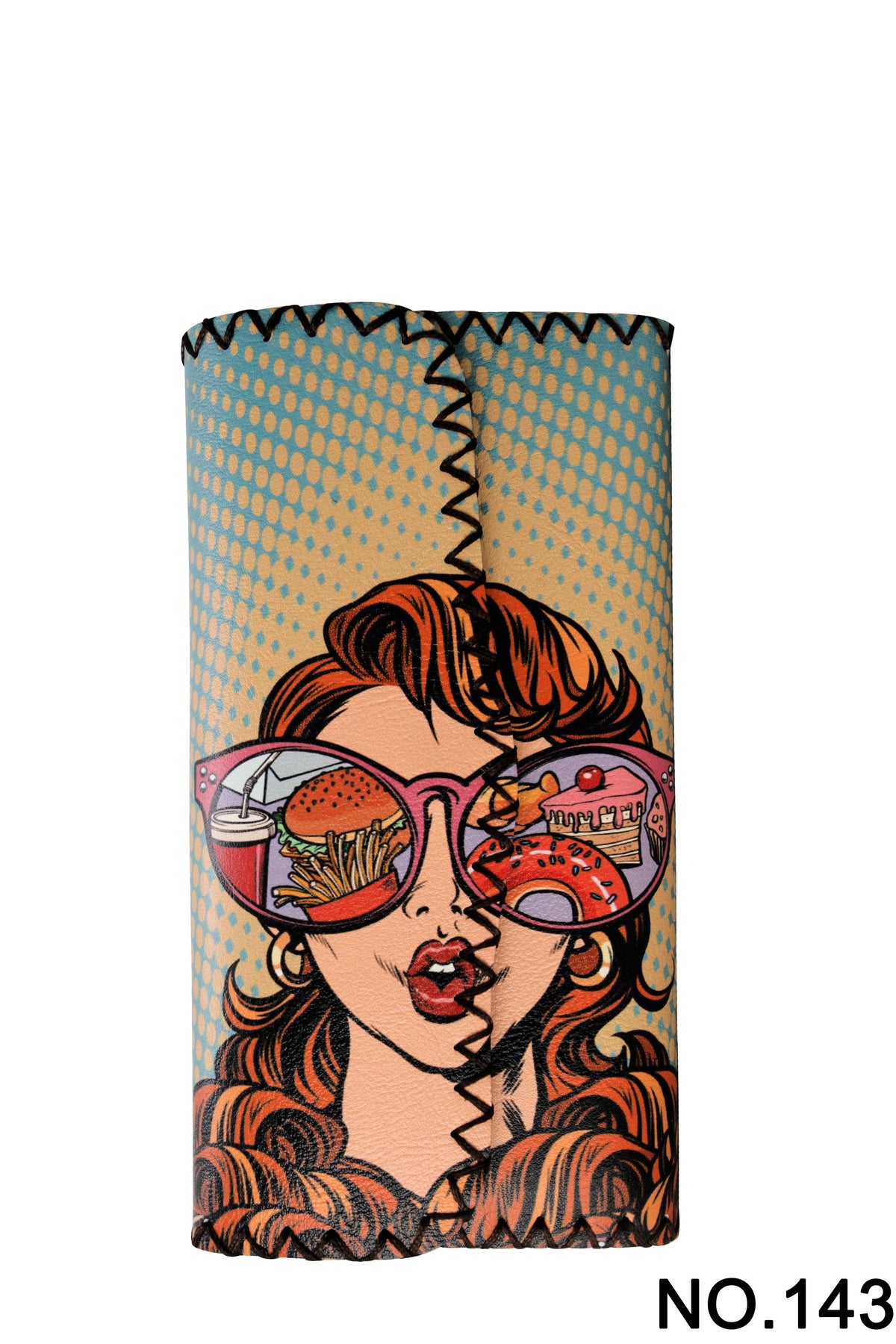 Ole - Glasses Girl Printed Wallet HB0582 - NO.143