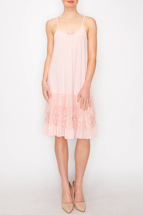Origami Apparel ~ Lace and Crochet inspired - OLS-4672PINK
