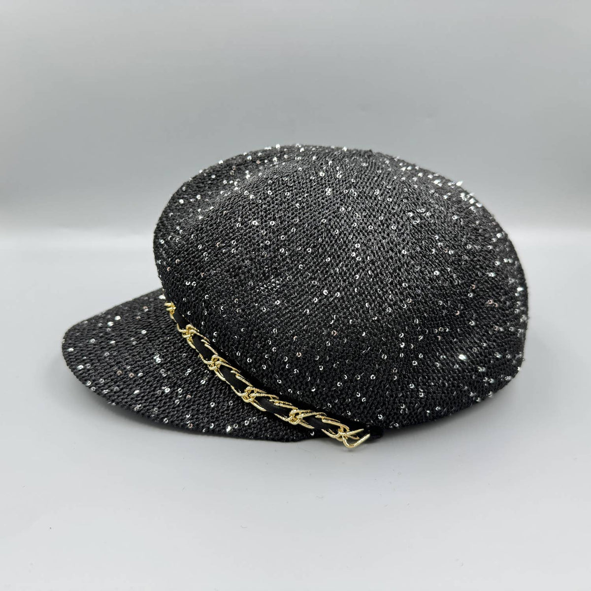 Ole - Sequin Chain Beret Cap