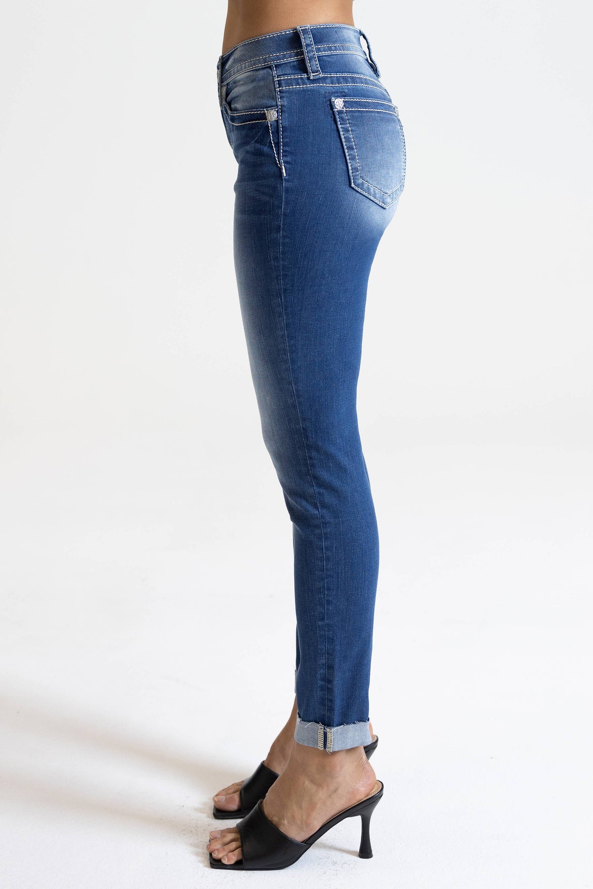 Miss Me-Mid-Rise Ankle Skinny Jeans