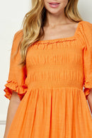 Winslow Collection - SWEET SQUARE NECK FLUTTER DRESS