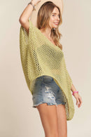 Madelyn - LESW3218 - FISHNET PONCHO COVER UP