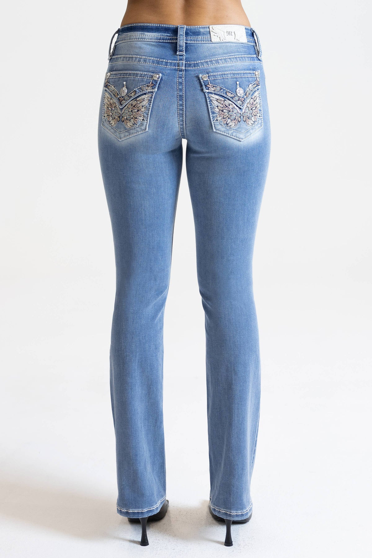 Miss Me-Mid-Rise Bootcut Jeans