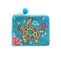 Ole - Sea Turtle Beaded Coin Purse LAC-CP-1403
